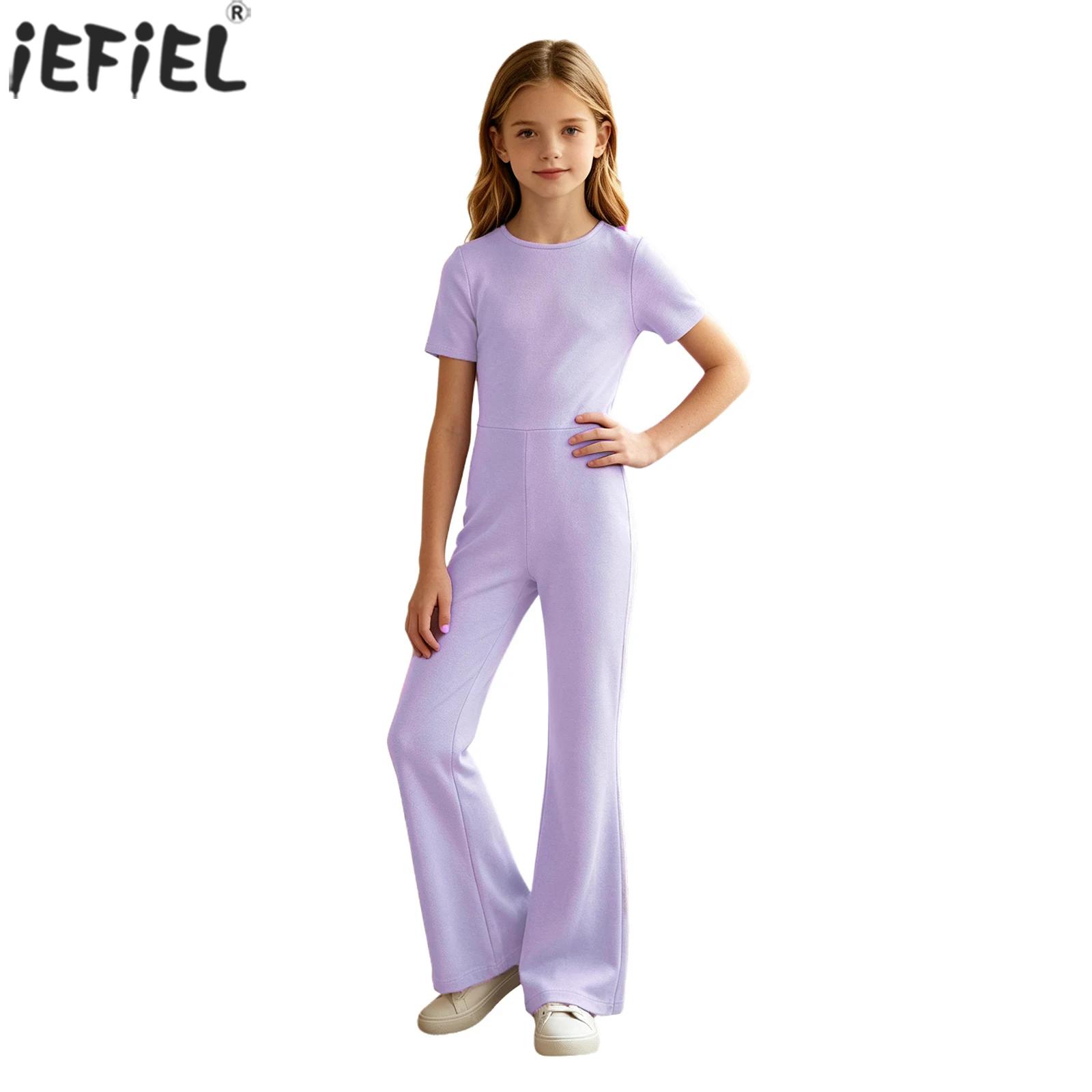 Summer Clothing Needs - Dziecięcy dziewczęcy kombinezon w jednolitym kolorze,