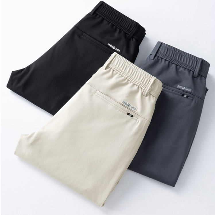 Summer Clothing Brands Men - Letnie, cienkie męskie spodnie casualowe z
