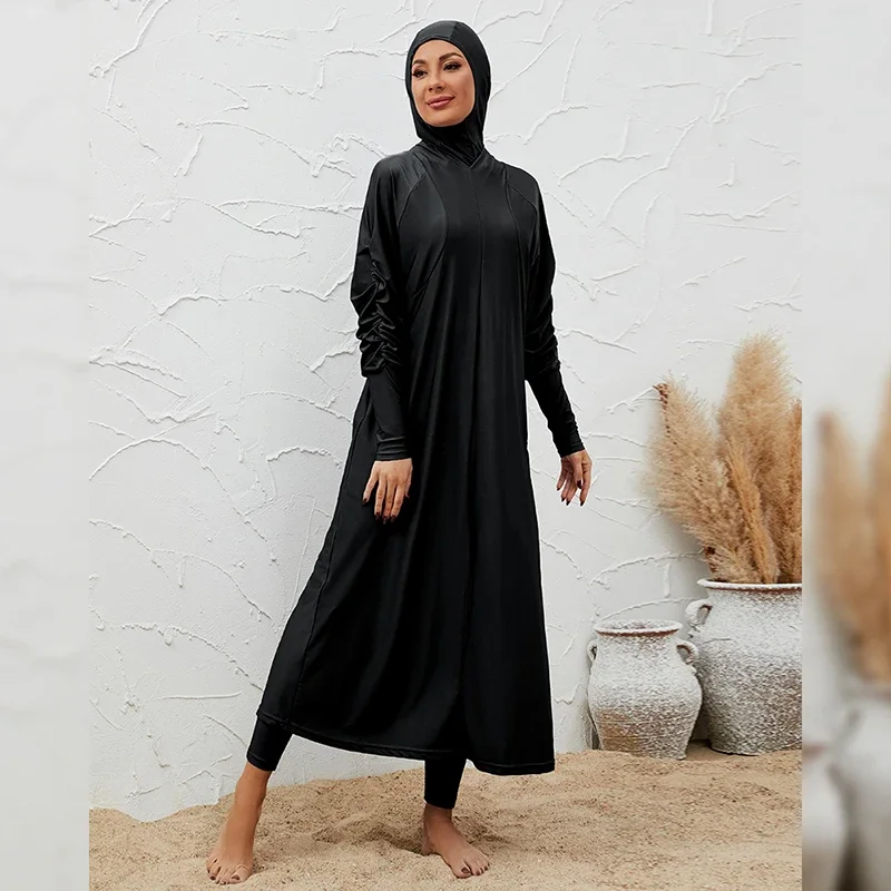 Summer Clothing Young Women - 2025 Summer Dubai Abaya 3-częściowy zestaw