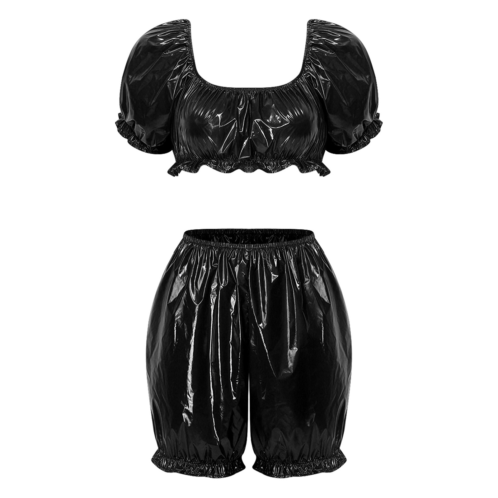 Summer Clothing Tops - Damskie stroje klubowe z imitacji mokrej