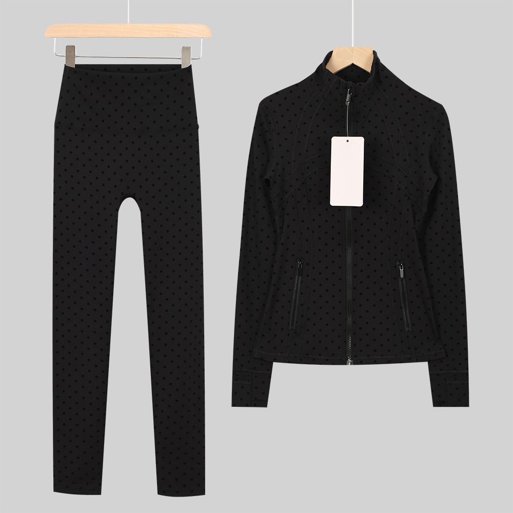 Summer Yoga Clothing - Damski Zestaw do Jogi: Kurtka Sportowa,