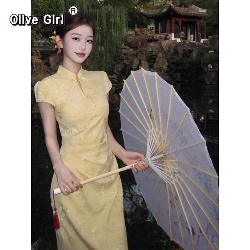 Ulepszona Sukienka Cheongsam Q – Summer Clothing Young Women recenzja i cena