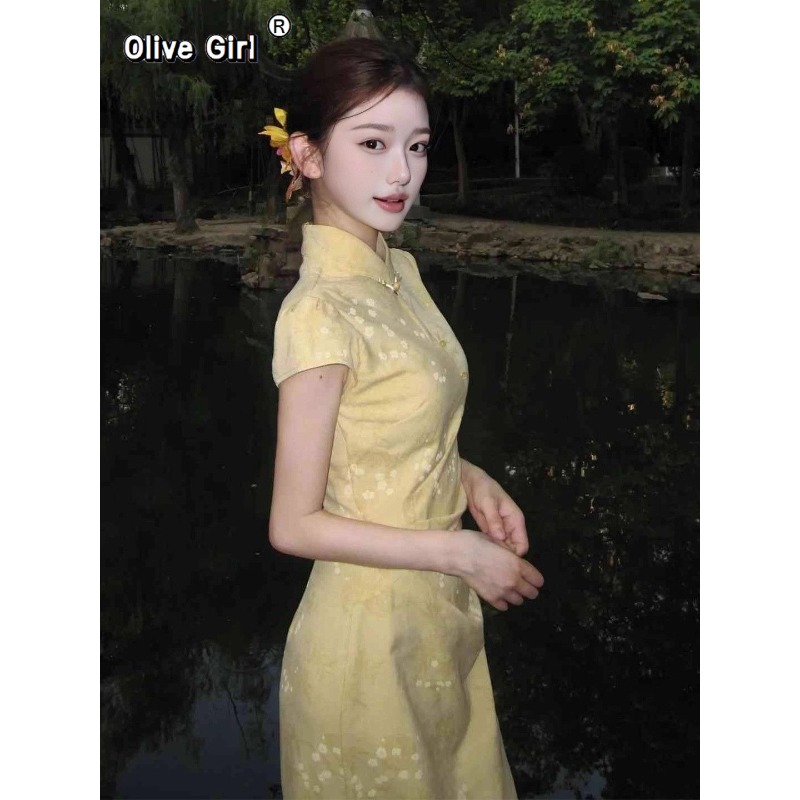 Ulepszona Sukienka Cheongsam Q – Summer Clothing Young Women recenzja i cena
