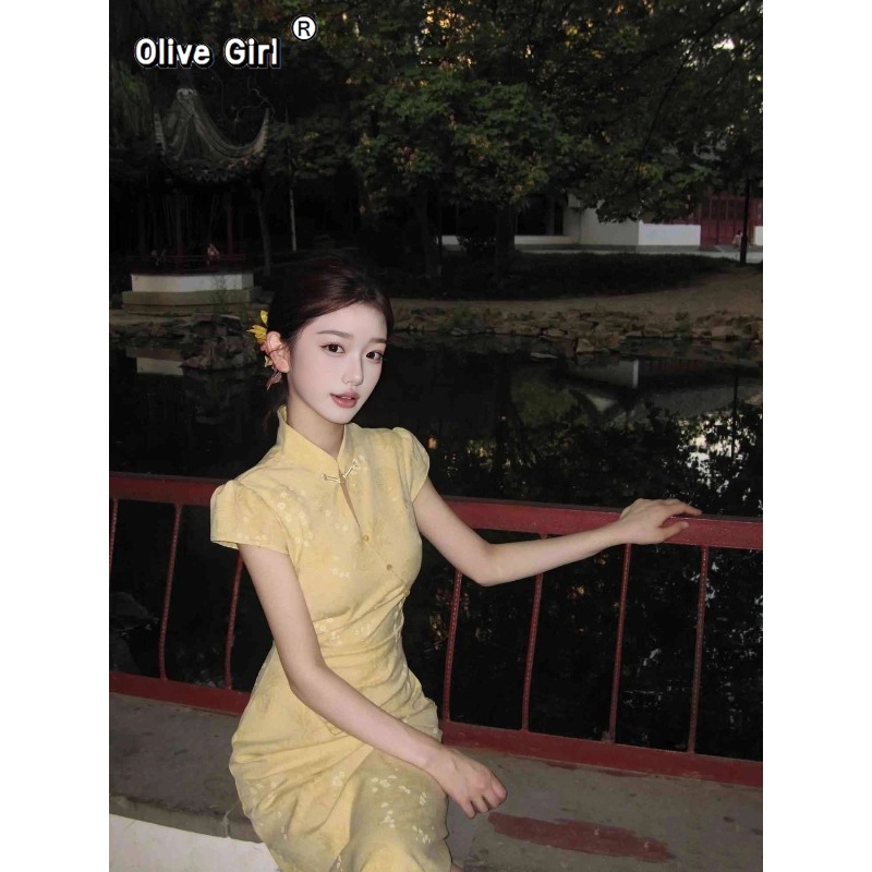 Ulepszona Sukienka Cheongsam Q – Summer Clothing Young Women recenzja i cena