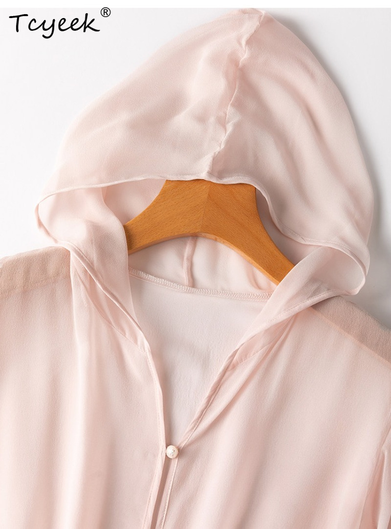 Tcyeek 100% Jedwab Morwowy Dam – Summer Clothing Tops recenzja i cena