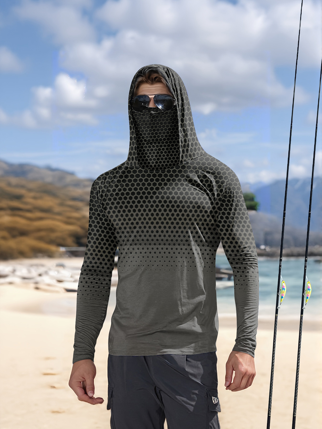 Męska koszulka wędkarska z kap – Summer Clothing Tops recenzja i cena