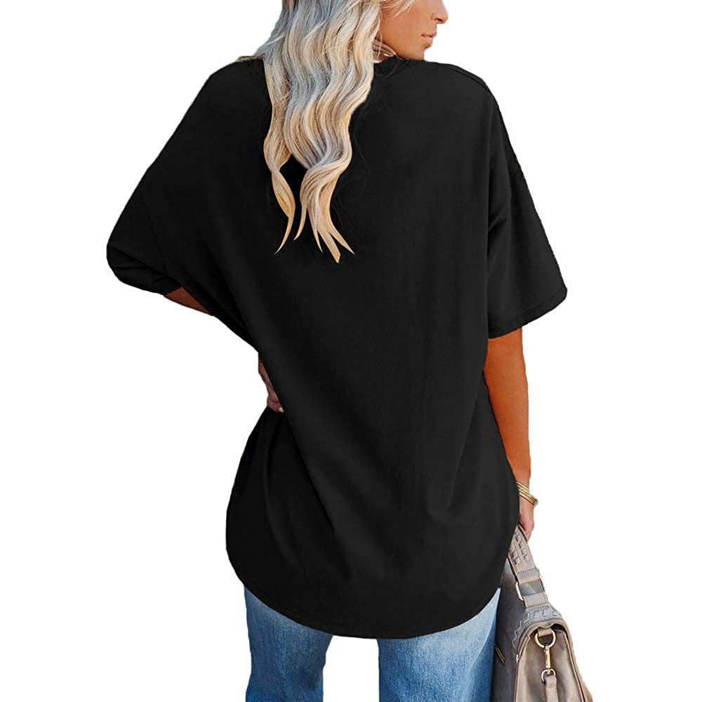 Damski luźny top z dekoltem w  – Summer Clothing Amazon recenzja i cena